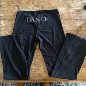 Vintage y2k white paper tag Dance low rise pants Large